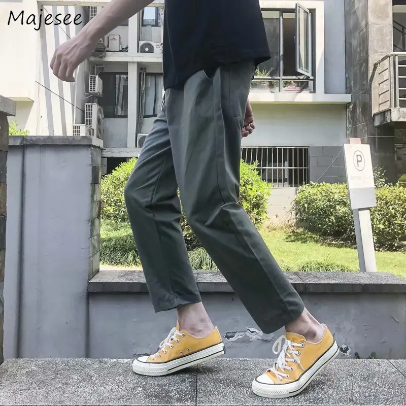 

Casual Pants Men Harajuku All-match Popular Handsome Baggy Ins Ulzzang Students Teens High Street Simply Dynamic Cool Stylish