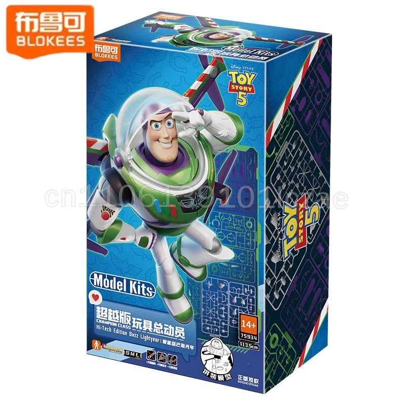 Blokees Disney Pixar Toy Story 5 Базз Лайтер: Модель-конструктор серии Champion Class Hi Tech Edition с взаимозаменяемыми лицами