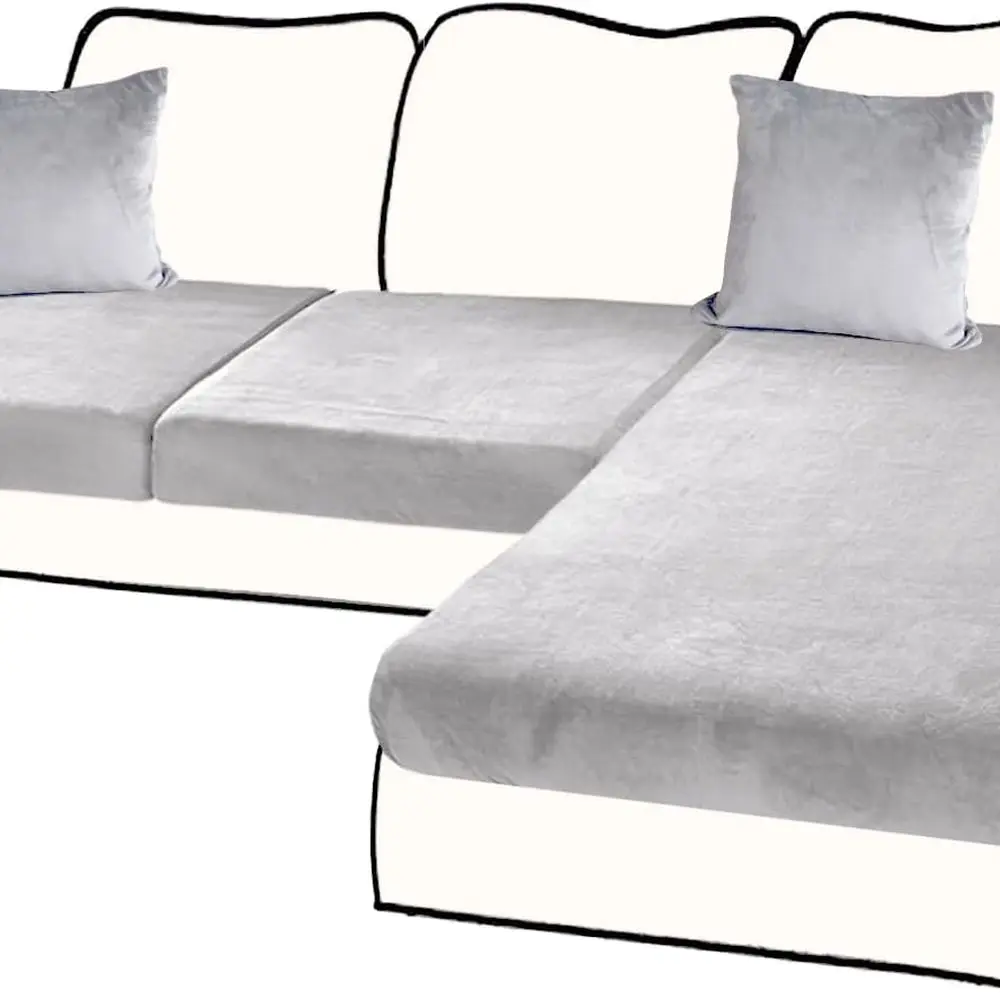 3-Piece Velvet Sofa… - image