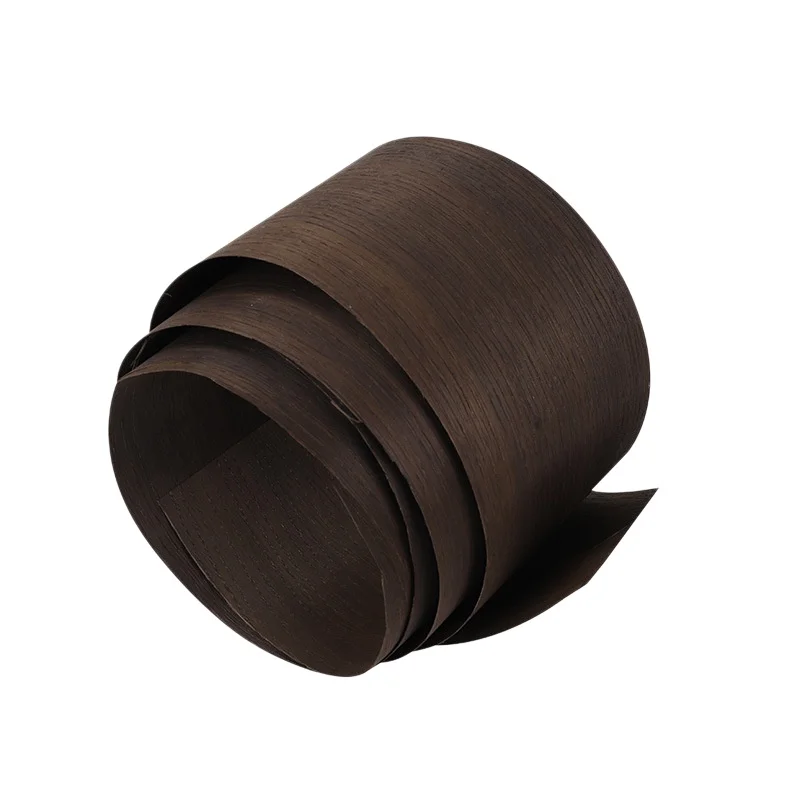 Smoked  Oak Veneer, 0.5mm Thick Real Wood Veneer, Suitable for Handicraft & DIY Inlay Work, Size 250×15cm.