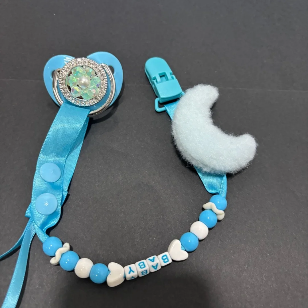 Cartoon Pacifier Clip Newborn Soother Custom Baby Dummy Holder Infant Feeding Gift Baby Shower Gift Unisex 0-18M