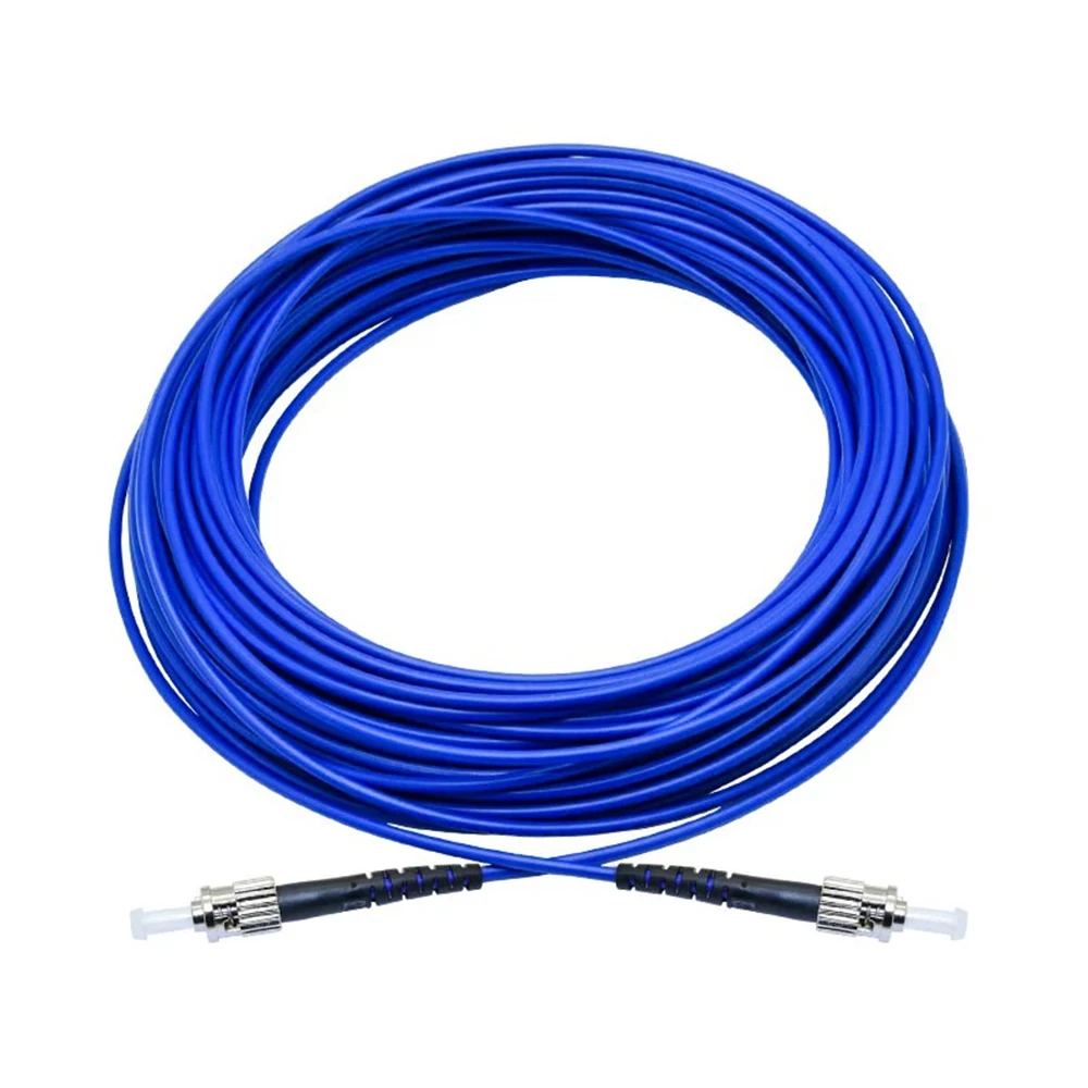 ST إلى ST 1/2/3/5M كابل تصحيح الألياف الضوئية المدرعة وضع واحد Simplex/Duplex UPC OS2 3.0 مللي متر PVC