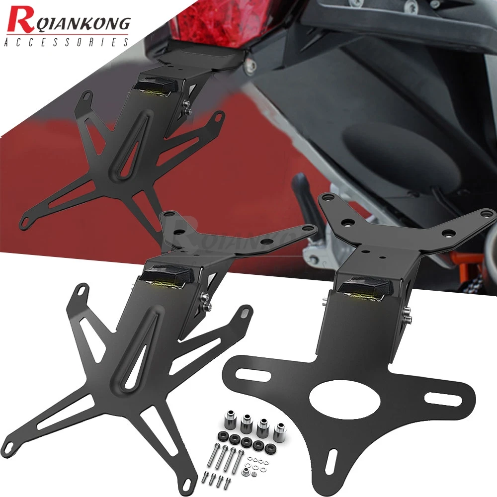 

For Yamaha Tmax560 T-MAX560 Tmax T Max 560 2022 2023 2024 2025 Adjustable License Plate Relocation Bracket Fender Eliminator Kit