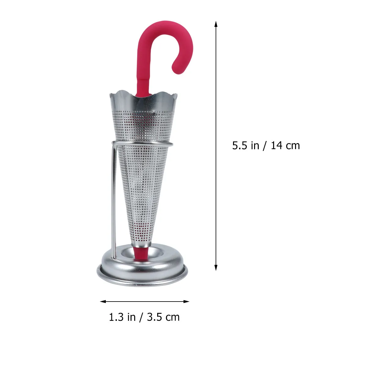 Premium Stainless Steel Tea Infuser Umbrella Design with Fine Mesh, Reusable & Non-Floating for Loose Leaf Tea