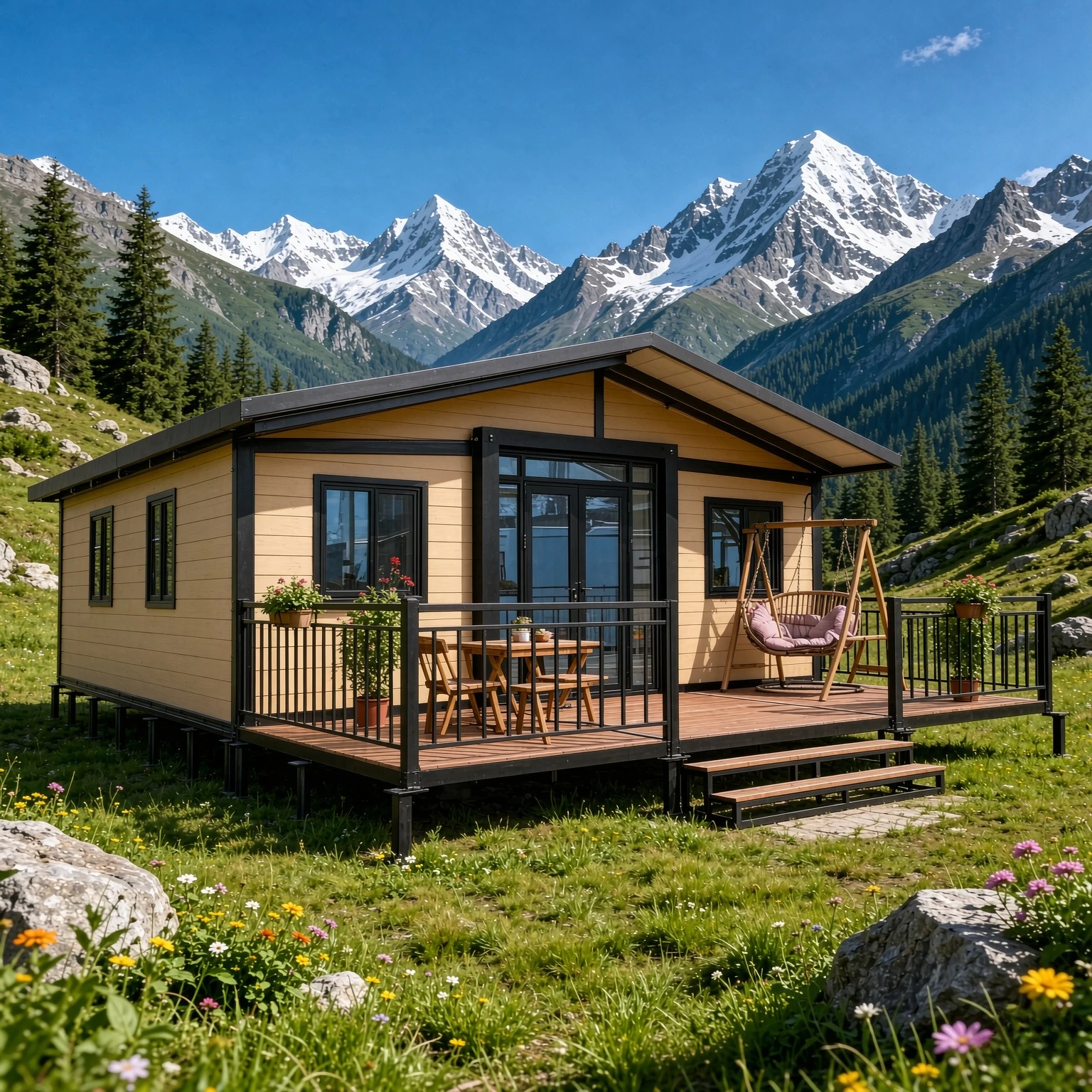 Prefab Tiny Home Luxury Modular Home Expandable Container House Prefabricated Tiny House Garden Rooms Warehouse Barn Cabins