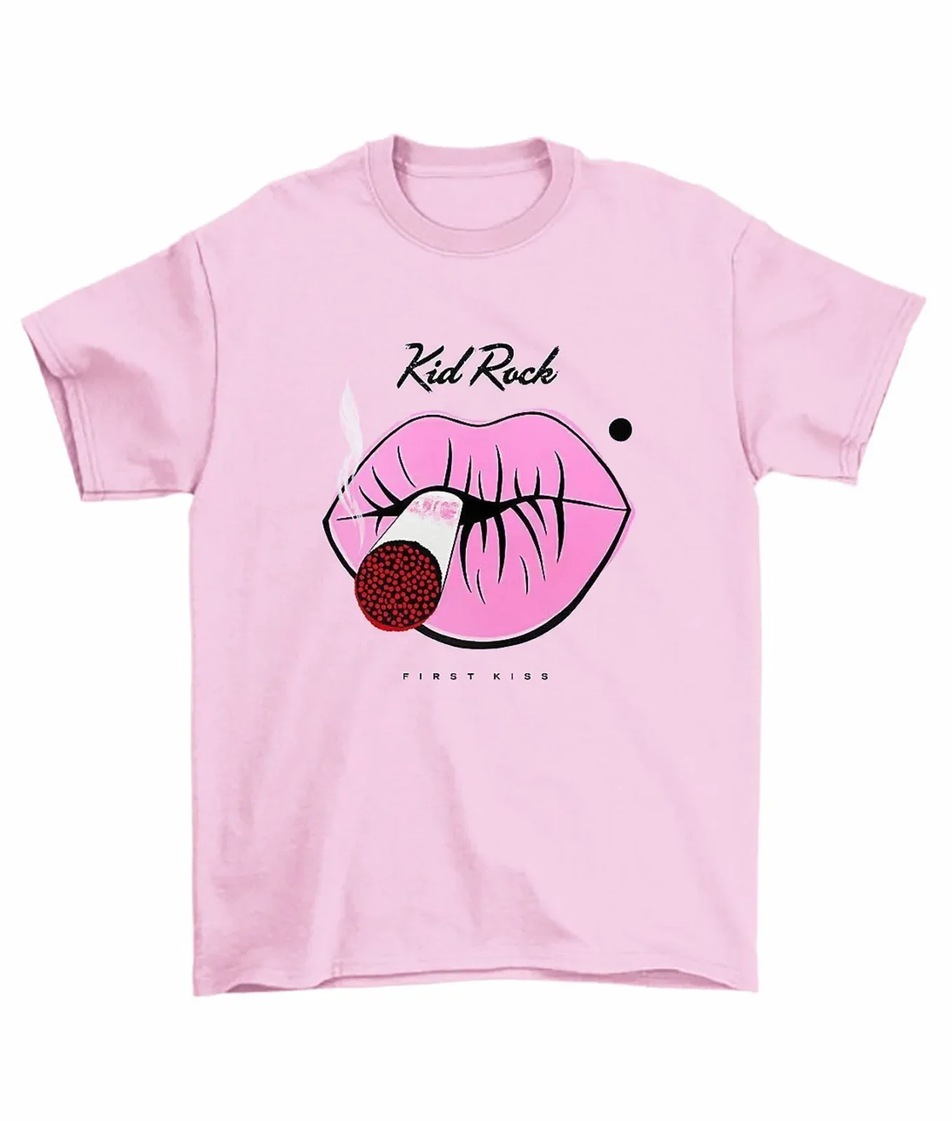 Baju anak-anak baru Rock First Kiss hadiah untuk penggemar Pink ukuran besar