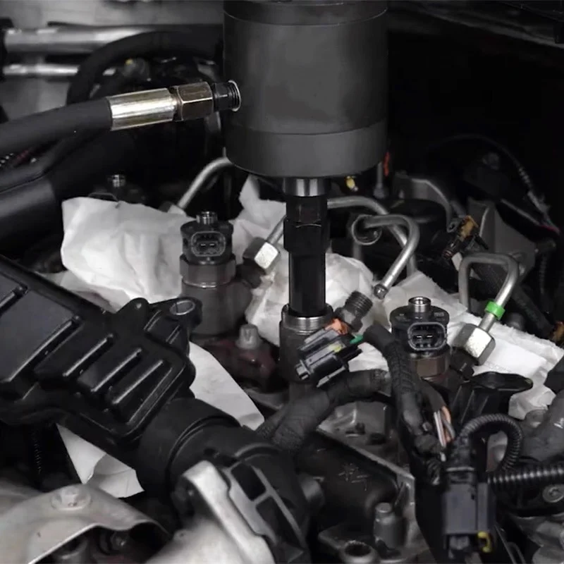 Para Mercedes Benz Bosch Siemens 1000 N V80 Datong G10 tirando inyector de combustible diésel neumático juego de herramientas de desmontaje cosas de coche