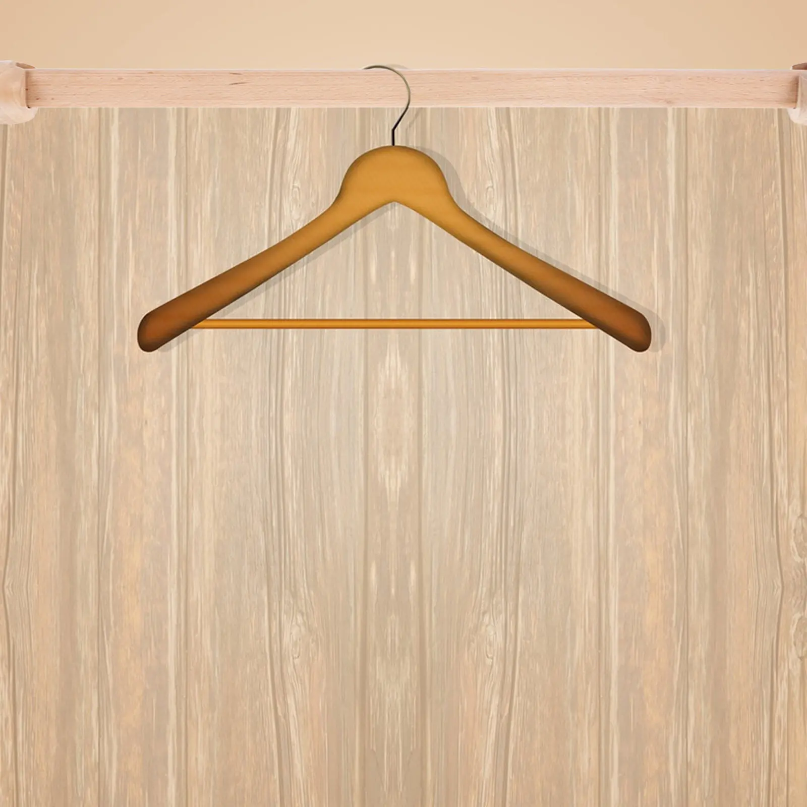 Beech Wood Closet Rod Solid Wood Hanging Pole Heavy Duty Tension Rod 40-50Cm Closet Clothes Organizer Wardrobe Hanging Solution
