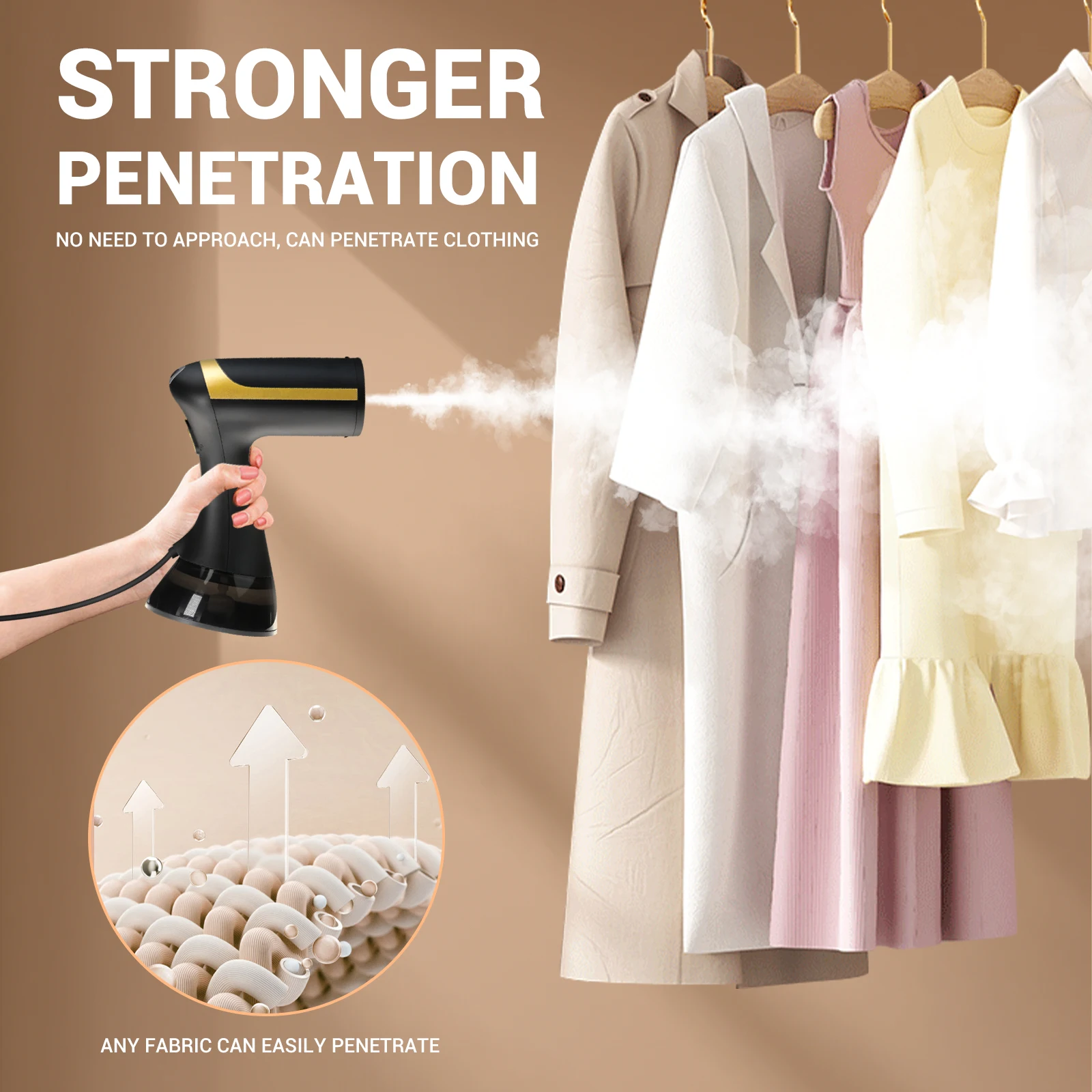 Hand Holding Portable Garment Steamer Iron Steam Cleaner For Cloth 1500W 350ml Garment Hanging Steamer Clothes Ironing Machine