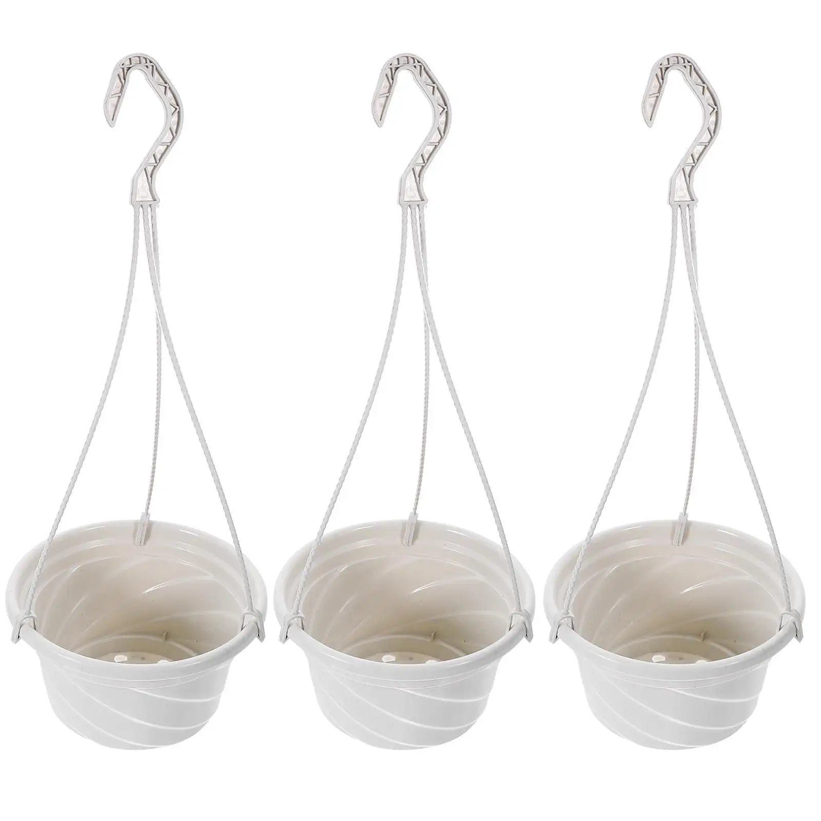 

3 Pcs Hanging Flower Pot Chlorophytum Planter Smooth Plastic Plants Small Orchid Air Plant Home Decoration Garden
