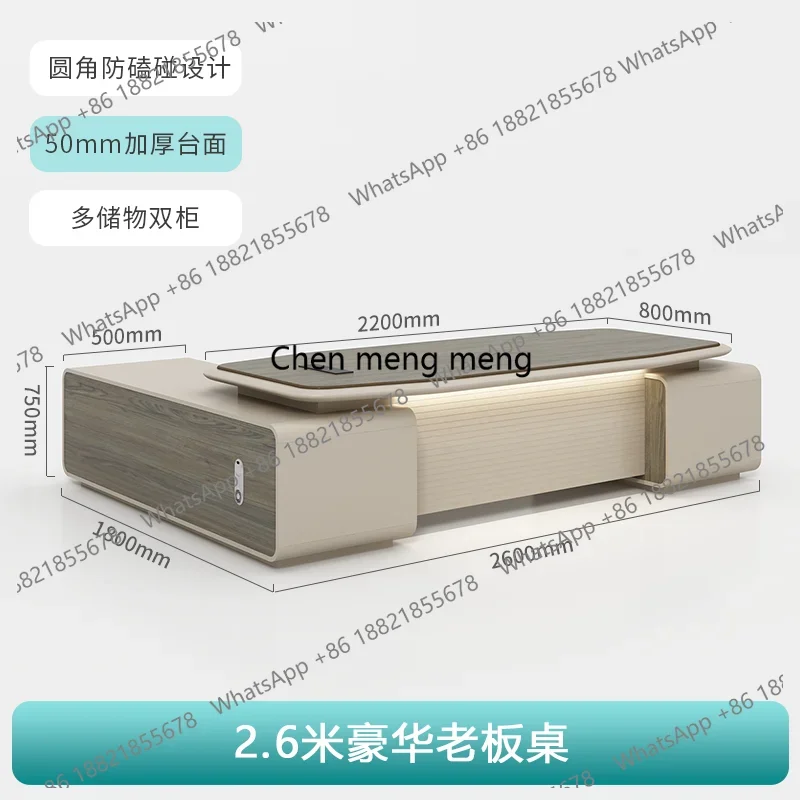 

Hot sales Aesthetic Office Computer Desks Storage Big Long Drawers Table Computer Desks Study Reading Writing Mesa De Escritorio