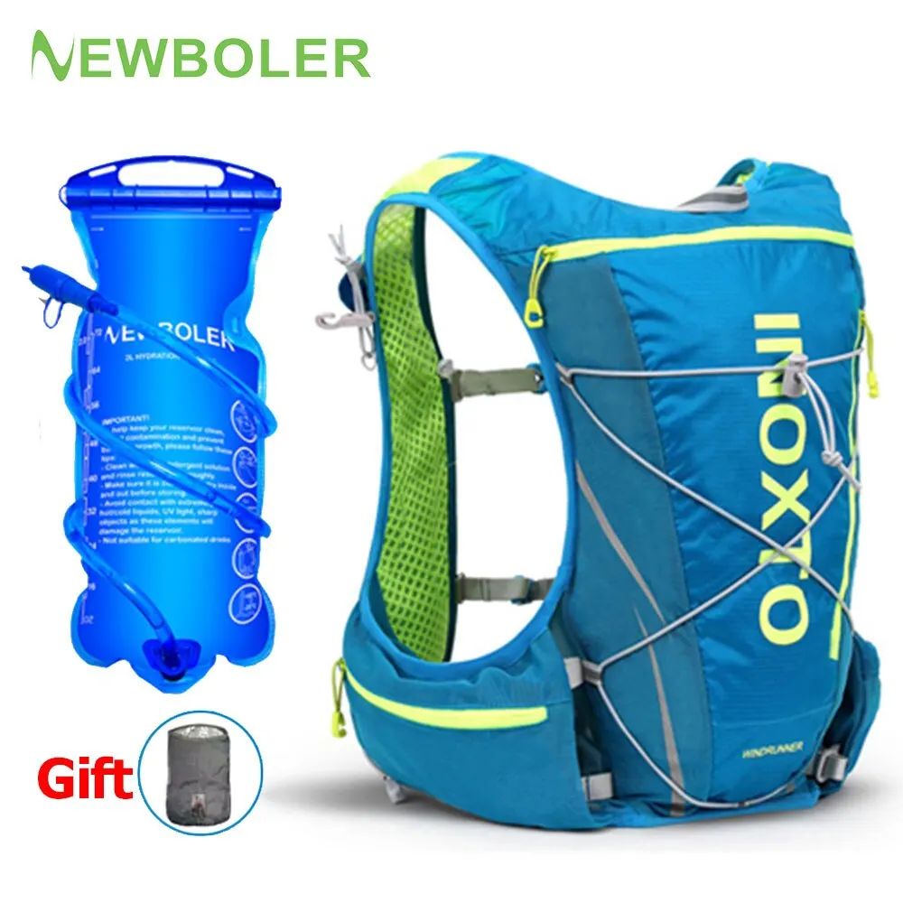 NEWBOLER Running Hydrating Vest Backpack 8L, Cycling Hydrating Backpack Hiking Marathon Hydrating, With 2L Water Bag