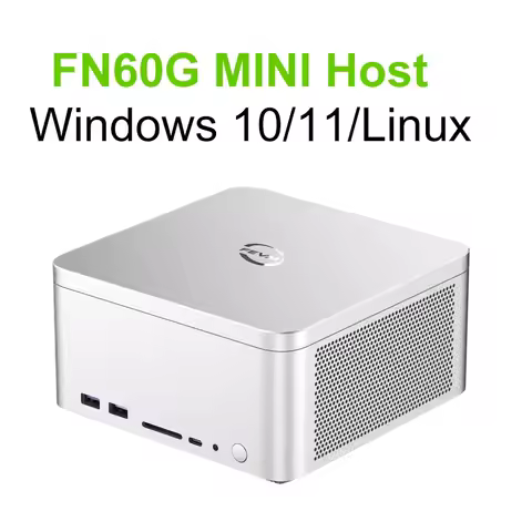 SZBOX FN60G MINI PC Dedicate Card DDR5 Dual M.2 2280 NVME SSD PCIE 3.0 5 Screen Display 4K@60Hz HD Desk Gaming Computer