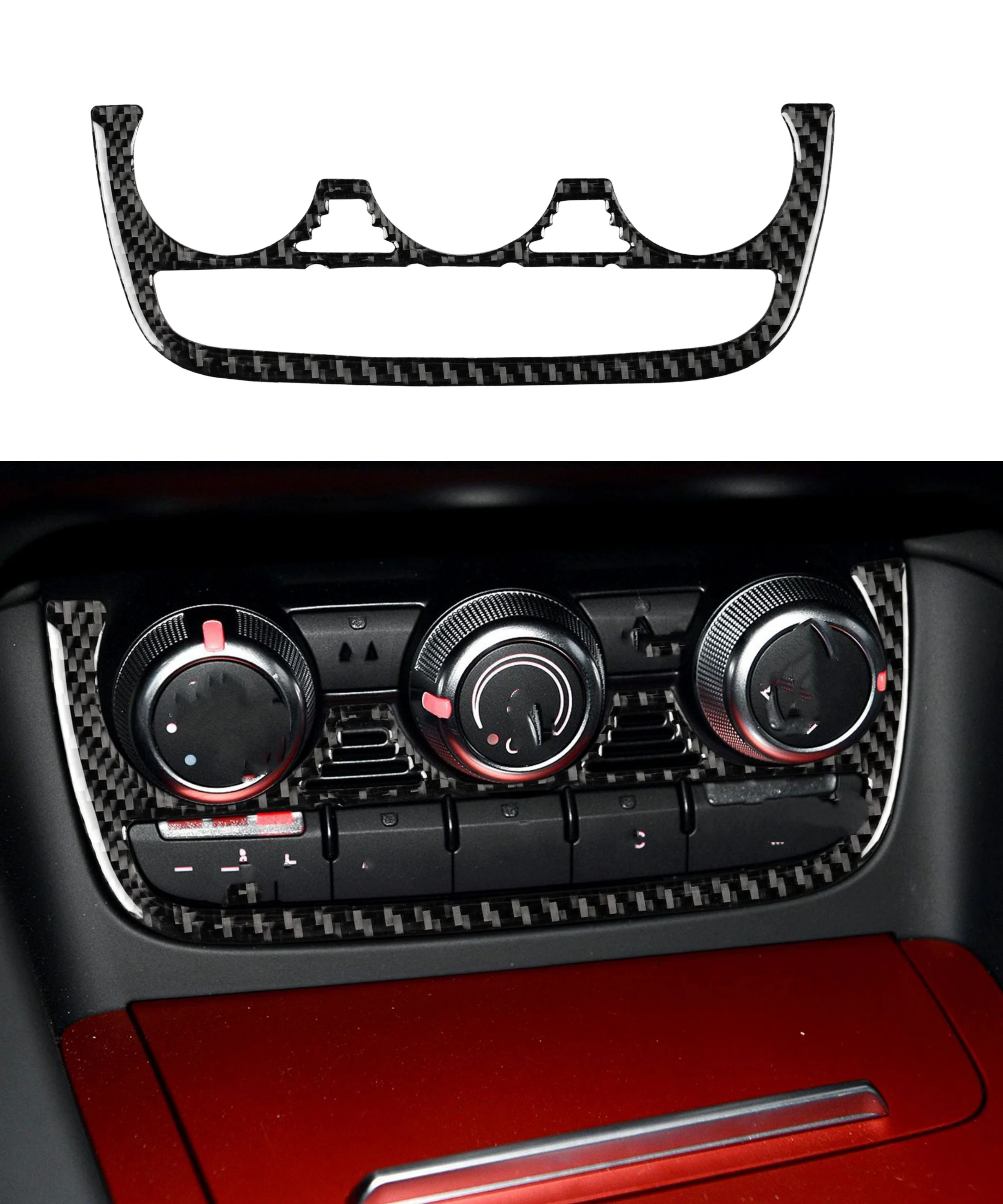 

for Audi TT 8n 8J MK123 TTRS 2008-2014 Sticker Decorative Air Conditioning Control Button Panel Carbon Fiber Cover Replacement