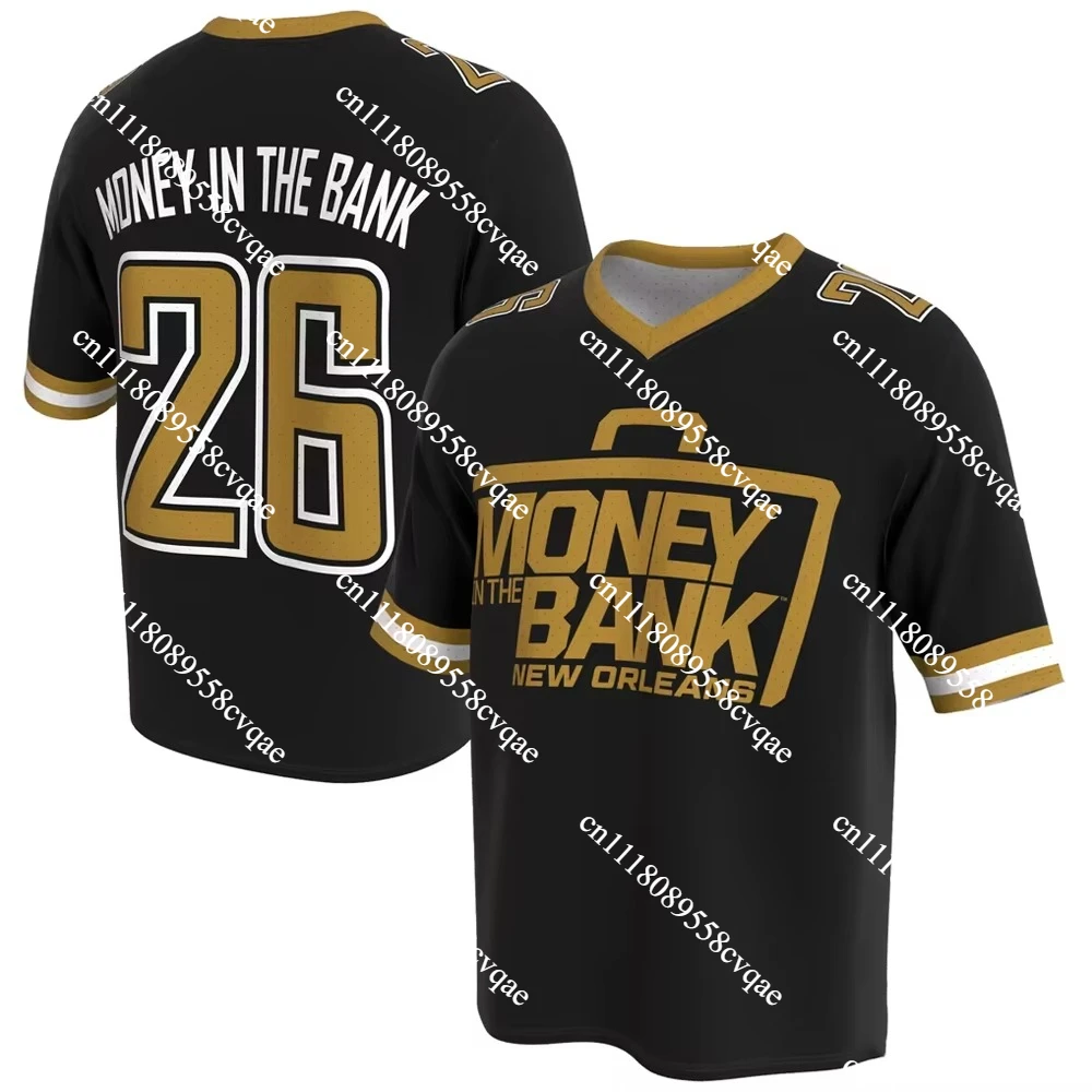 Money In The Bank New Arrivals for 2026–27 Jerseys 3D Adults Kids Casual Quick-drying Fan Merchandise ProSphere Rugby Shirts