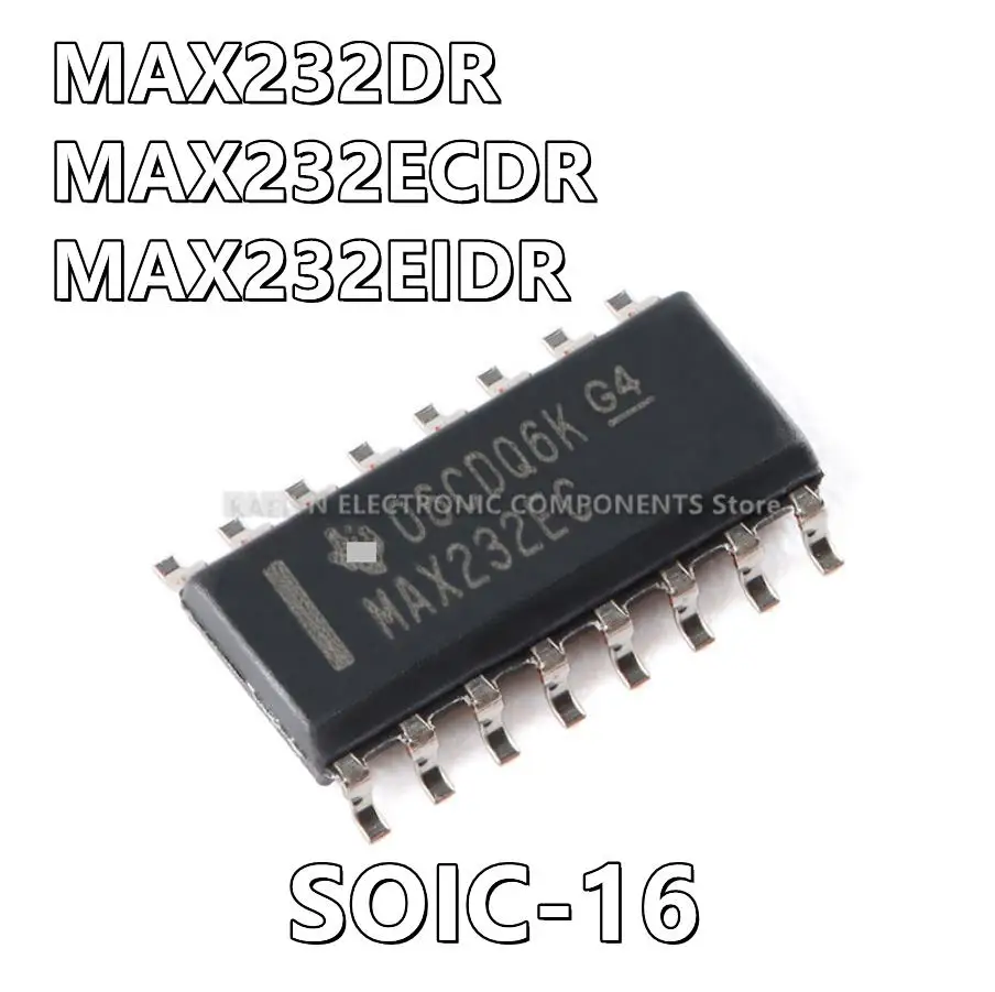 10Pcs/lot MAX232DR MAX232ECDR MAX232EIDR MAX232 2/2 Transceiver Full RS232 16-SOIC