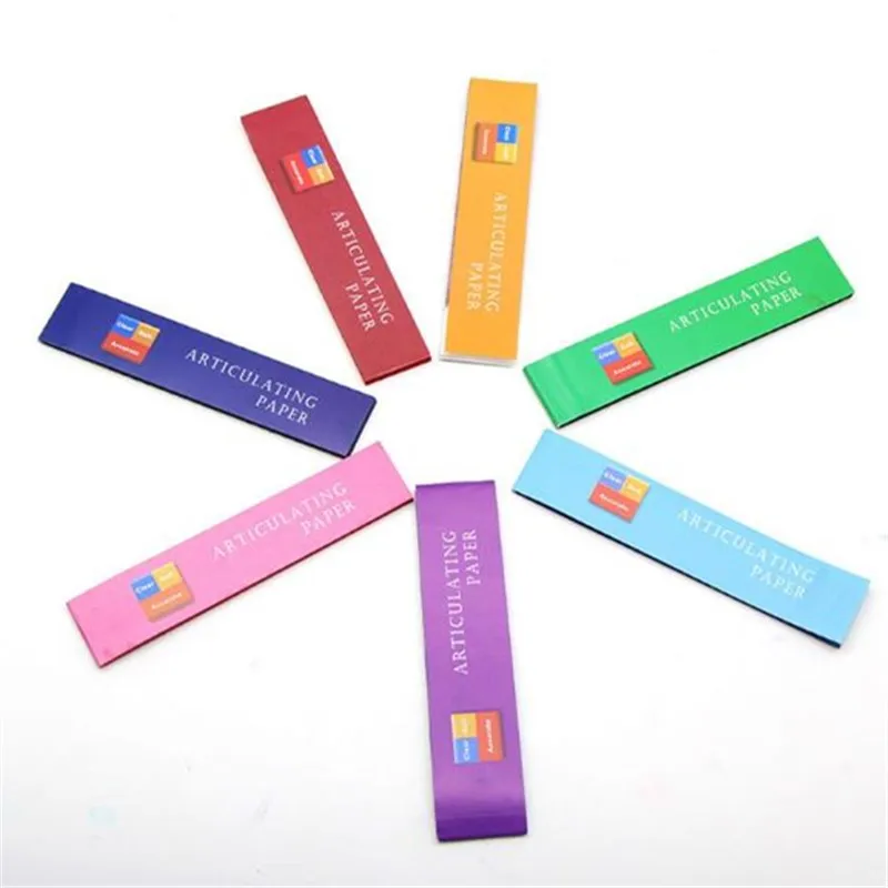 5Boxes Dental Articulating Paper 8 Type Sampling Paper Dental Lab Teeth Oral Care Supplies
