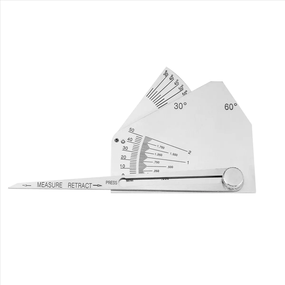 A89X Skew-T Fillet Weld Gauge Gage Checking Angle of Vertical Member Weld -Side Obtuse Side Welding Inspection