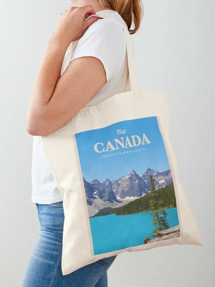 Visit Canada Tote Bag tote Customizable bags aesthetic the