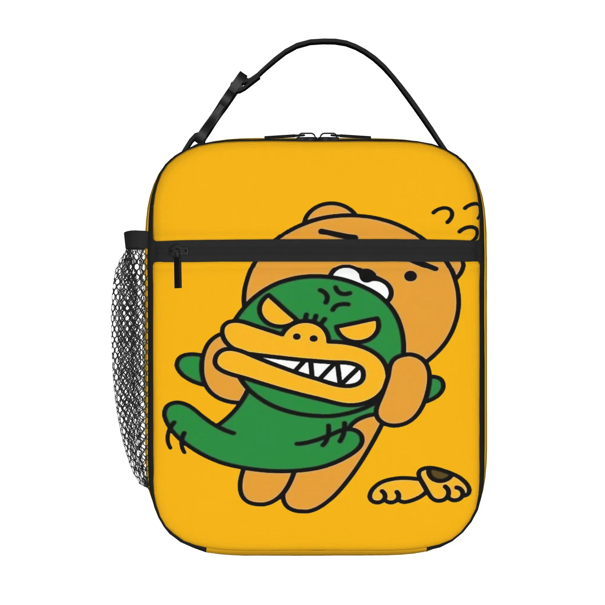 K-Kakao F-Friends Cartoon Insulated Lunch Bags Portable  Reusable Thermal Bag Lunch Box Tote Office  Travel Men Women