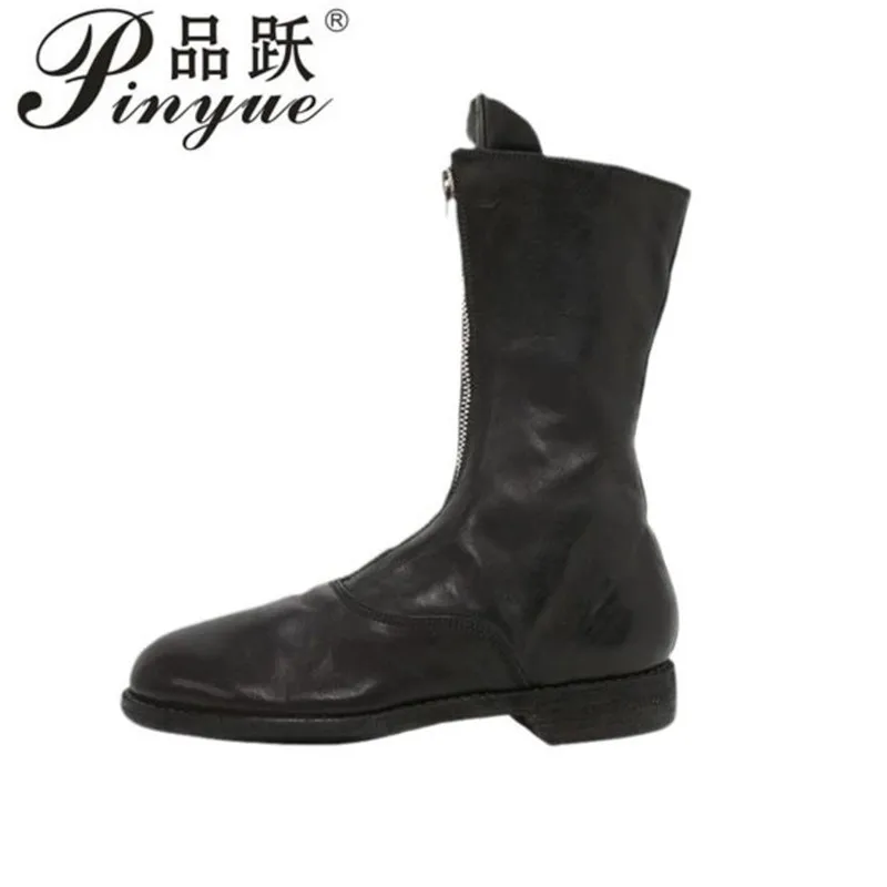 

Роскошные брендовые дизайнерские ботильоны на молнии спереди для женщин. Новые массивные ботинки на платформе. Женские ботинки в стиле панк. Модные короткие ботинки 34–40.