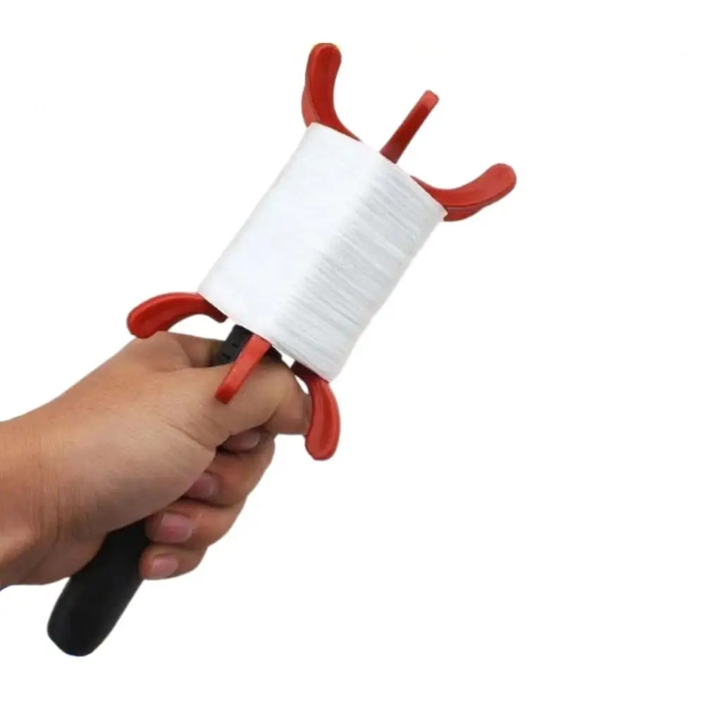 Portable Plastic Flying Kite Line Red Black Kite Accessories Winder Board Tool Plastic Polyester String