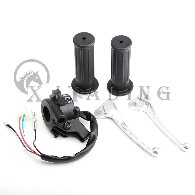 Motorcycle Throttle Accelerator Handle Grips Brake Lever For Yamaha PW50 PY50 PW PY 50 PEEWEE PIWI Dirt Pit Bike Motorbike Parts
