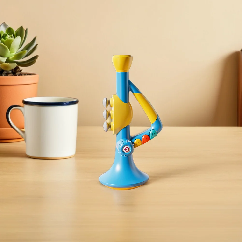 1 قطعة لعبة تعليم الموسيقى للأطفال: الآلات الموسيقية المحمولة للأطفال للتعلم المبكر متعددة الوظائف البوق القرن الاطفال الموسيقية #2