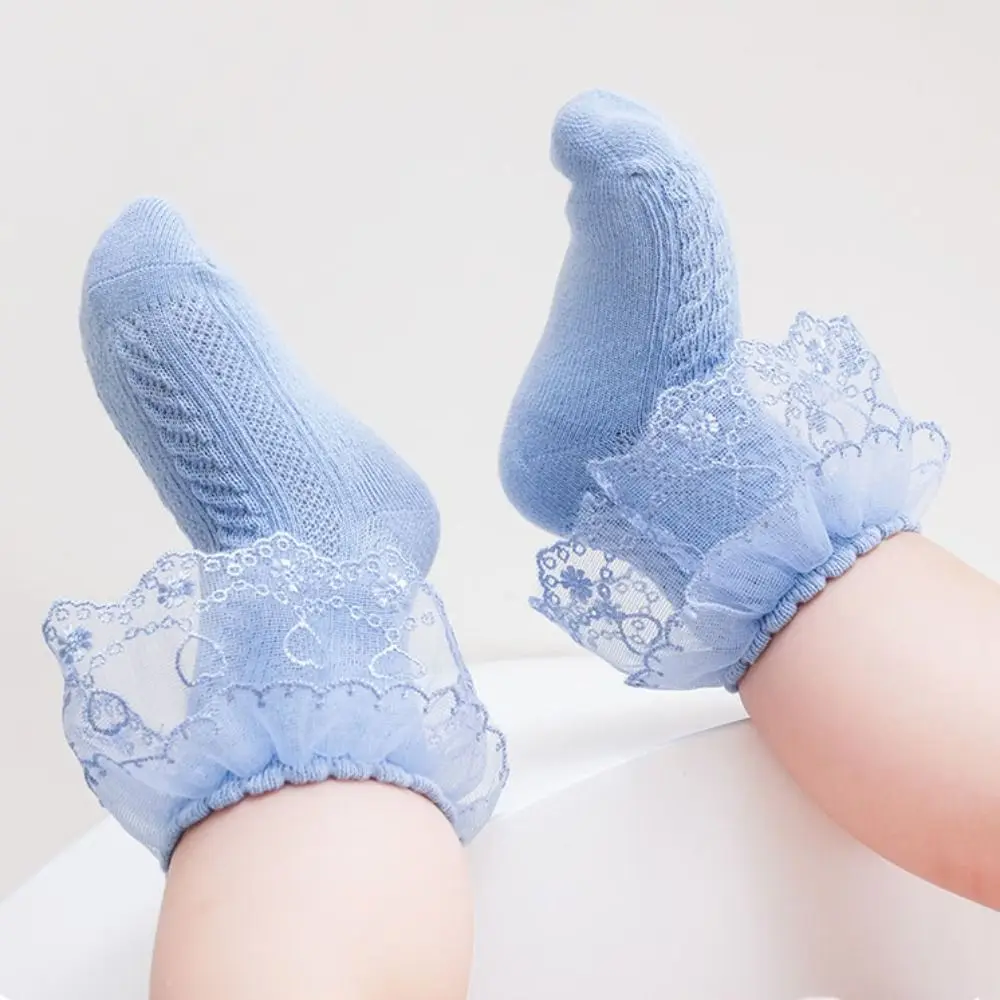 

3Pairs Cute Lace Lolita Baby Ankle Socks Short Tube Hosiery Children Cotton Socks Kids Sweet Toddle Princess Socks Gift