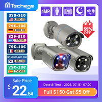 Techage 4MP 5MP 4K POE Camera AI Smart Two Way Audio Outdoor Face Detection CCTV Video Surveillance AI IP Camera for NVR System