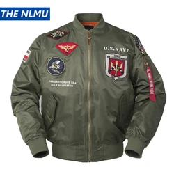 2024 Giacca bomber da uomo tattica Air Force MA 1 Giacca impermeabile Cappotto pilota Moto Aviator Varsity Jacket per uomo