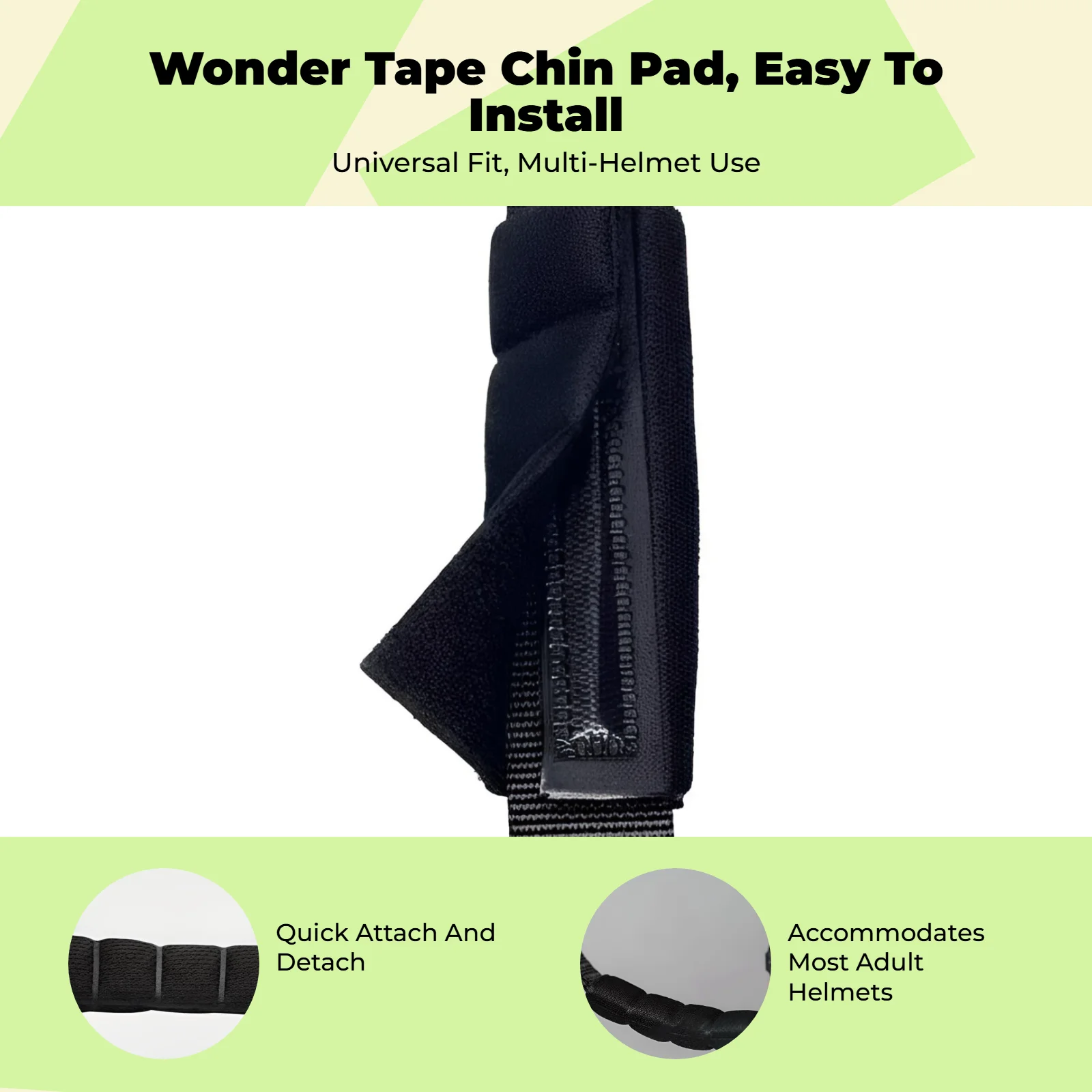 Bicycle Chin Pad Comfortable Sponge Fabric Liner Sweat Absorb Helmet Cushion for Adult Bike and Electric Bike