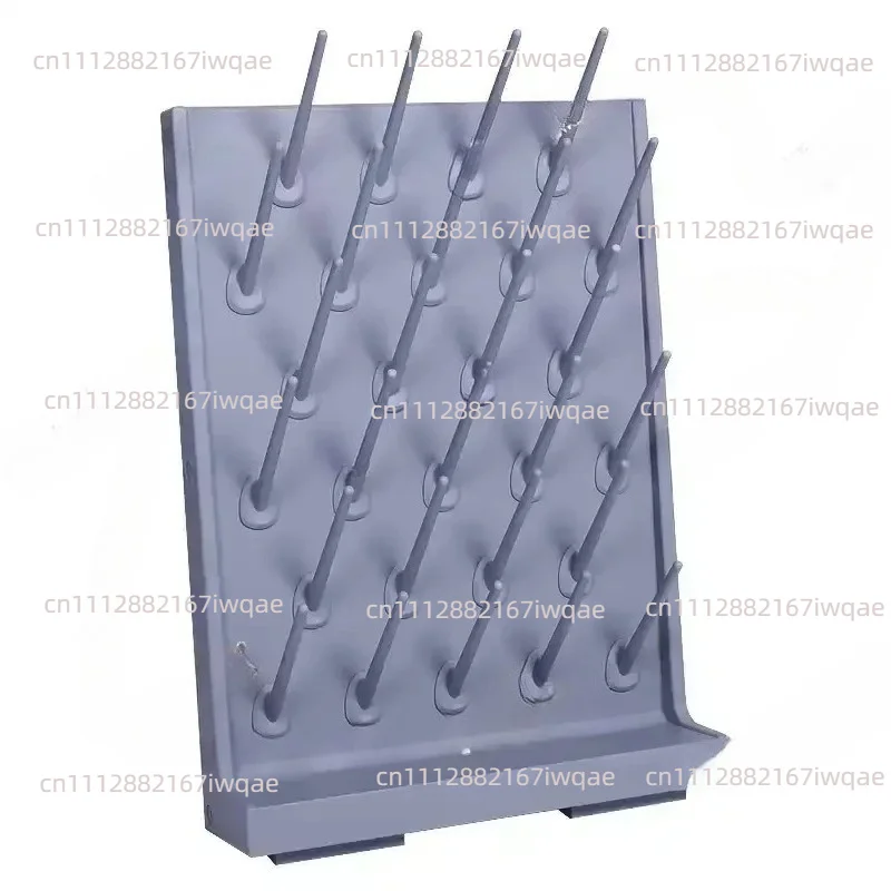 High density PP drip rack 27 rod cup holder drain rack laboratory laboratory hospital utensils drying rack