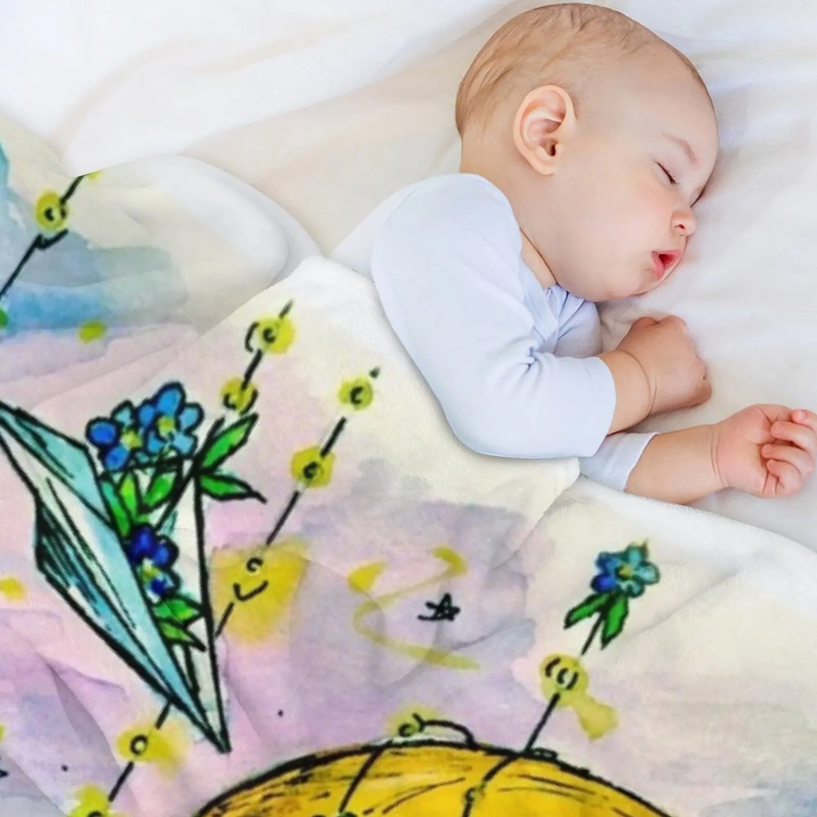 Little Miss Why So Paper Planes & Forget-Me-Nots مستوحاة من بطانية رمي الشيطان المذهلة بطانيات فردية فضفاضة