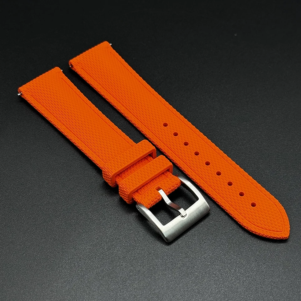 Uhrenarmband 18mm 19mm 20mm 21mm 22mm 23mm 24mm FKM Gummi-Uhrenarmband für Omega Rolex Seiko – Detail 12