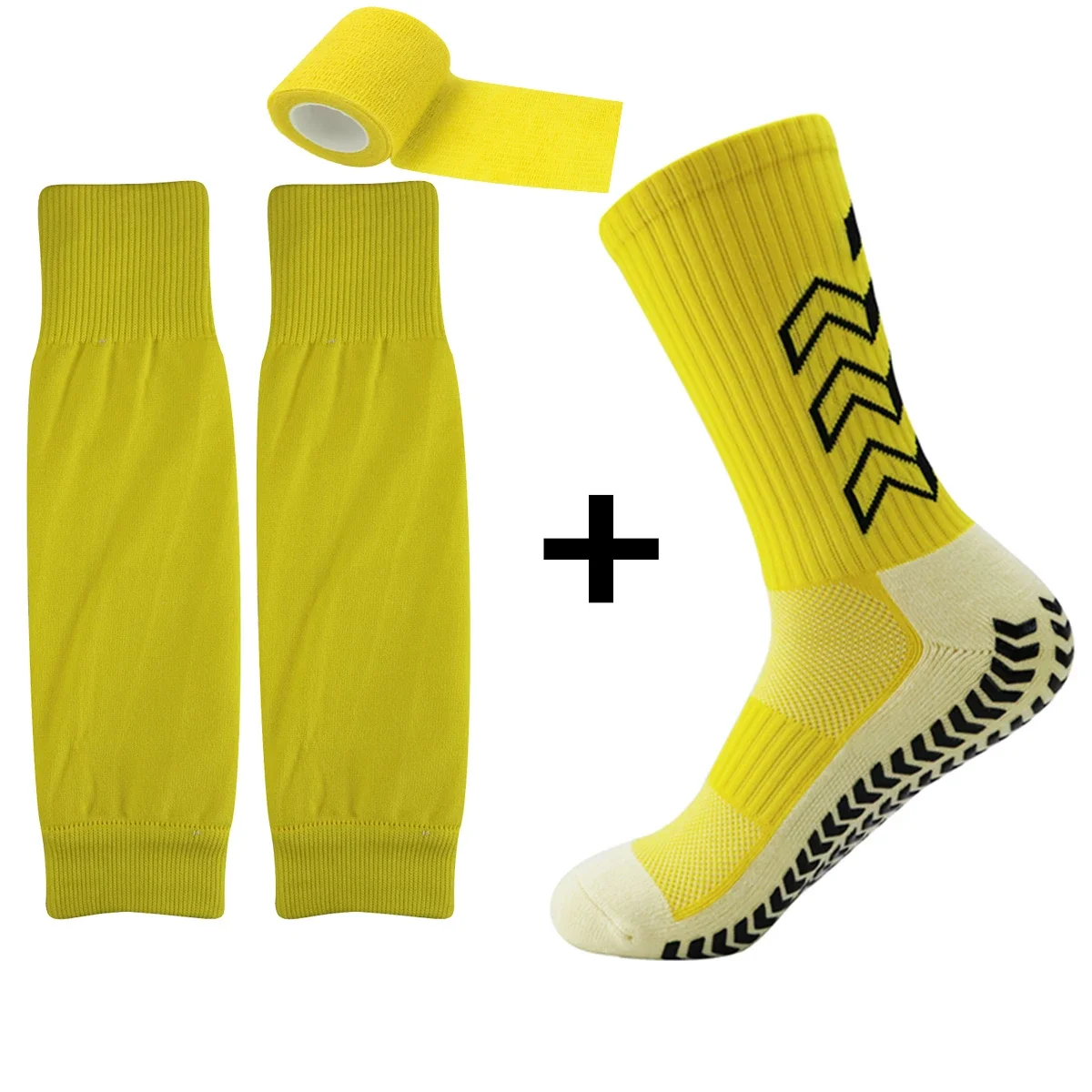 

3 sets of new men's and women's soft breathable non-slip football socks Running football basketball cycling grip socks
