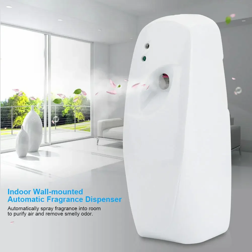 Ambientador automático ajustable para el hogar, dispensador de pulverización de Aerosol y fragancia, montado en la pared, automático, montado en la pared