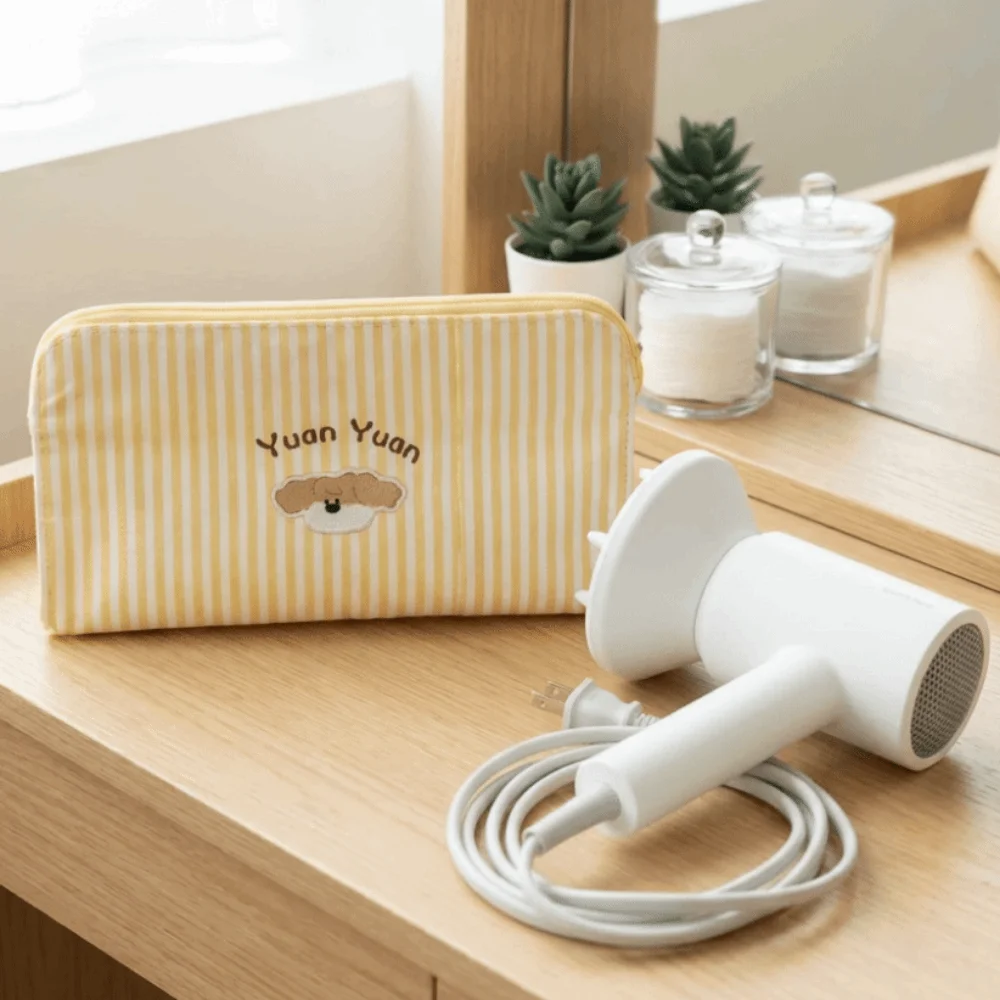 

Magnetic Closure Hair Dryer Storage Bag Large Capacity Waterproof Curling Iron Storage Bag Space Saving Dust-proof Cosmetics Bag