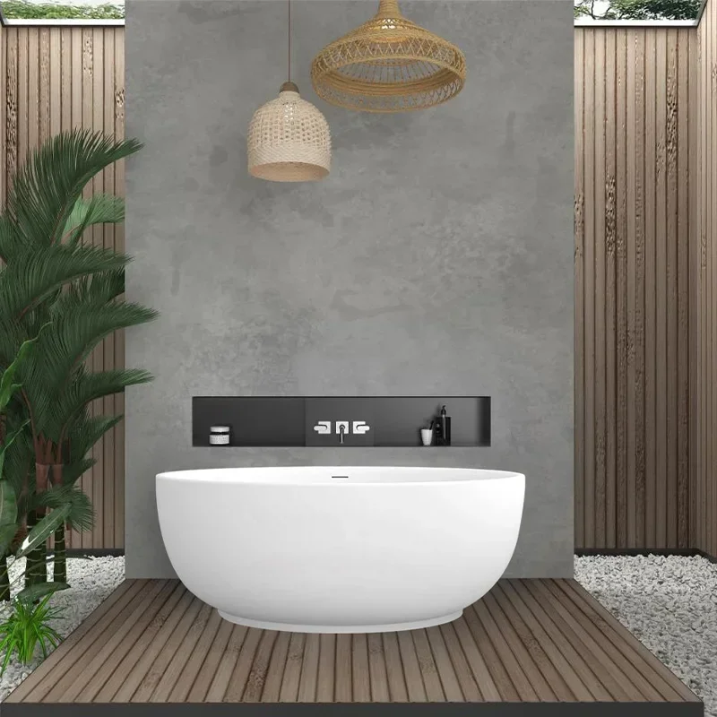 Small apartment round bathtub 12314