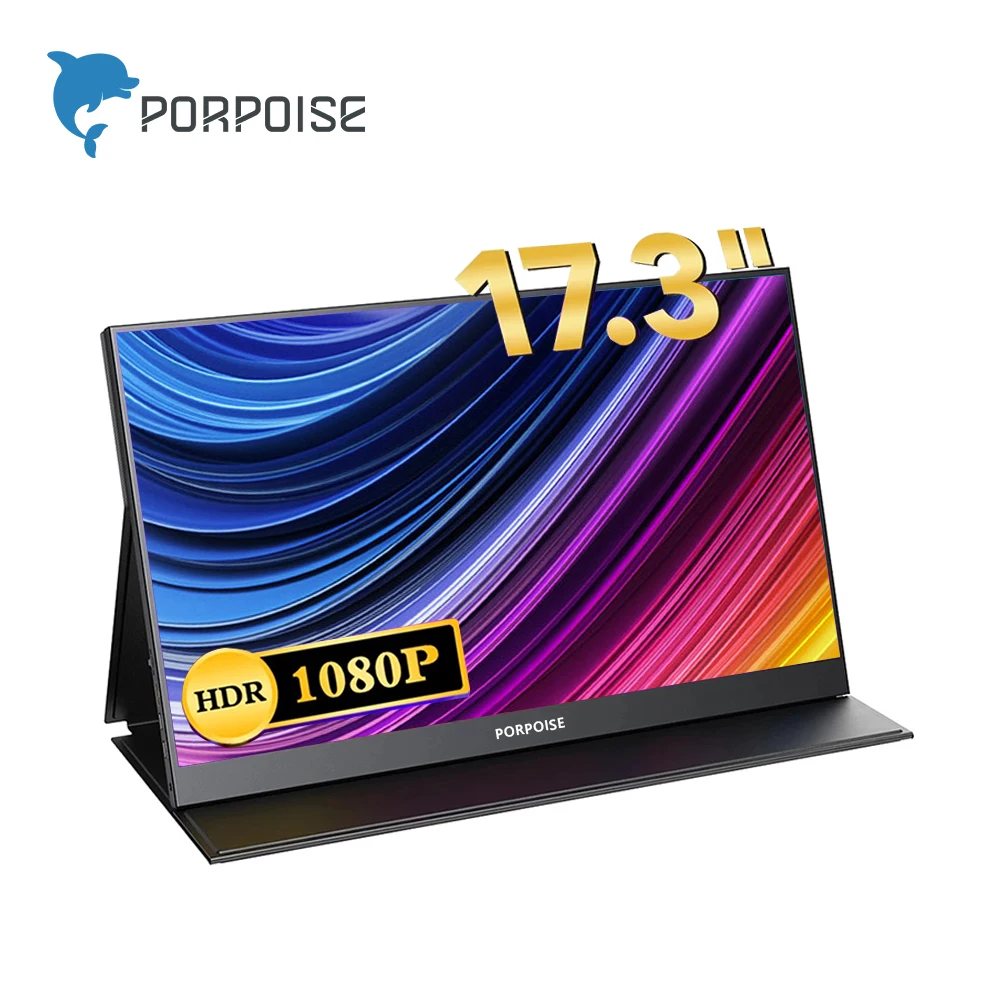17.3 Inch Portable Monitor FHD 1080P IPS LCD Display USB C Second Screen For Samgsung DEX Huawei PS4 PS5 XBOX Switch 15.6 Inch