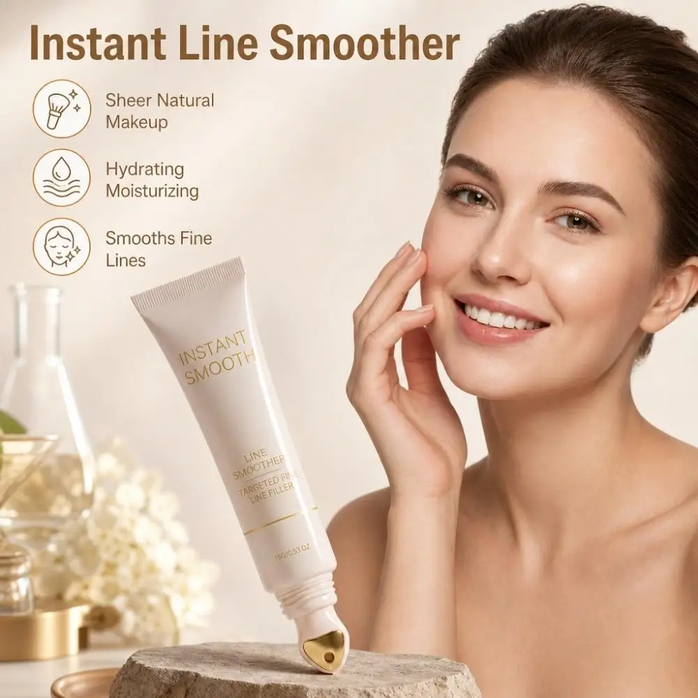 15g Targeted Fine Line Filler Soften Cream Instant Smooth Line Smoother Primer Hydrating Lightweight Natural Makeup Base Primer