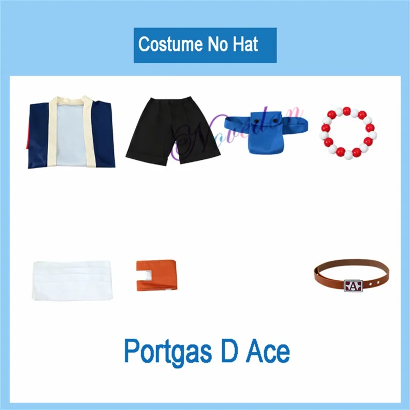 Anime Portgas D Ace Cosplay Costume Wig Wano Law Shanks Roronoa Zoro Kimono Suit Hat Full set Halloween Costume Women OA2218