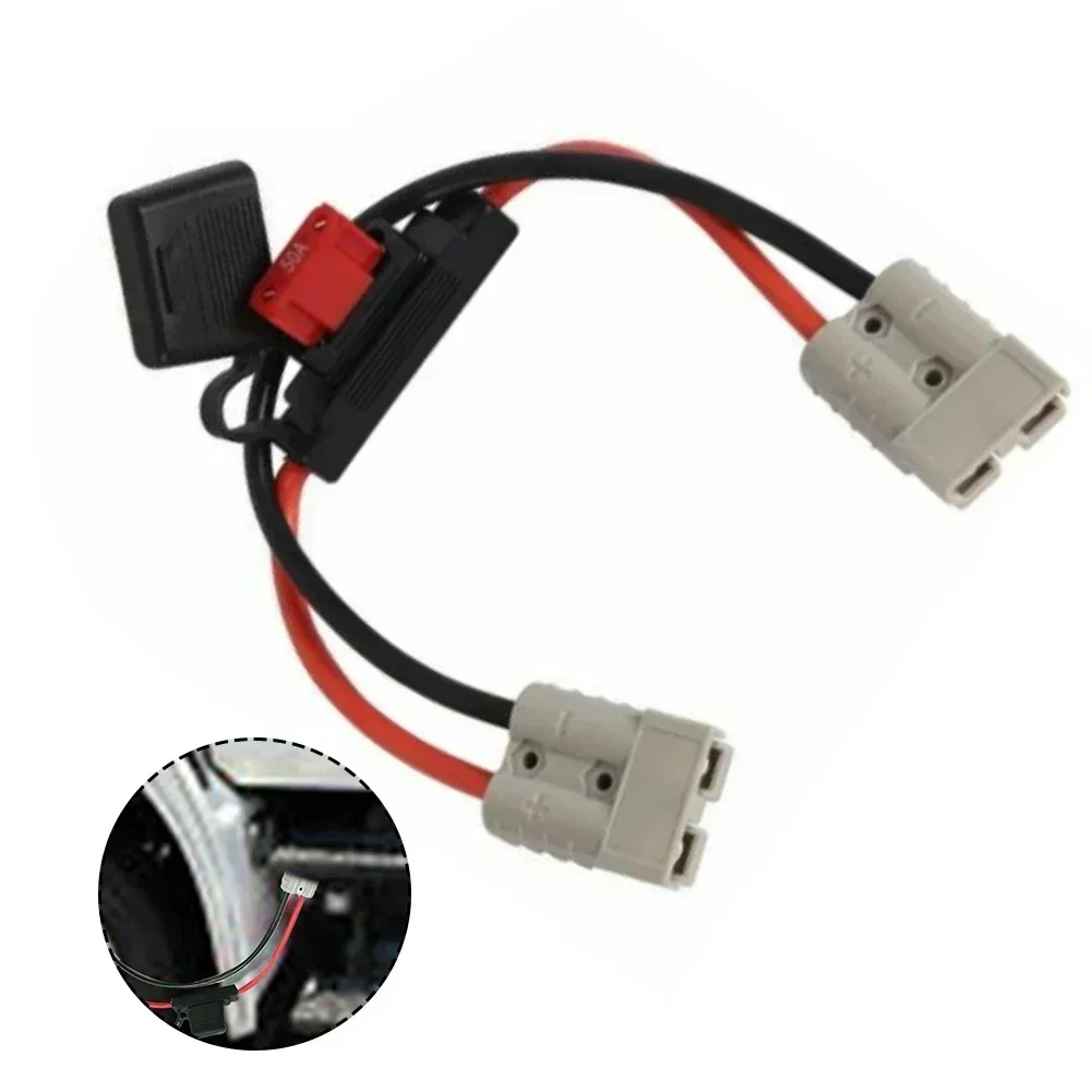 1pc For Plug Connector Power Cable 30cm 8AWG With 50AMP Maxi Fuse Home Decoration Wire Cable CONNECTION Accessories
