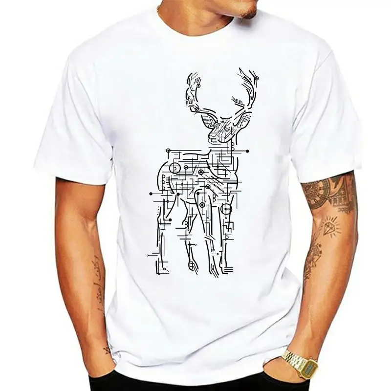 2022 Hot Sale New Men T Shirt ELECTRIC DEER wire terminal mashup mens t shirt tees NEW 2022