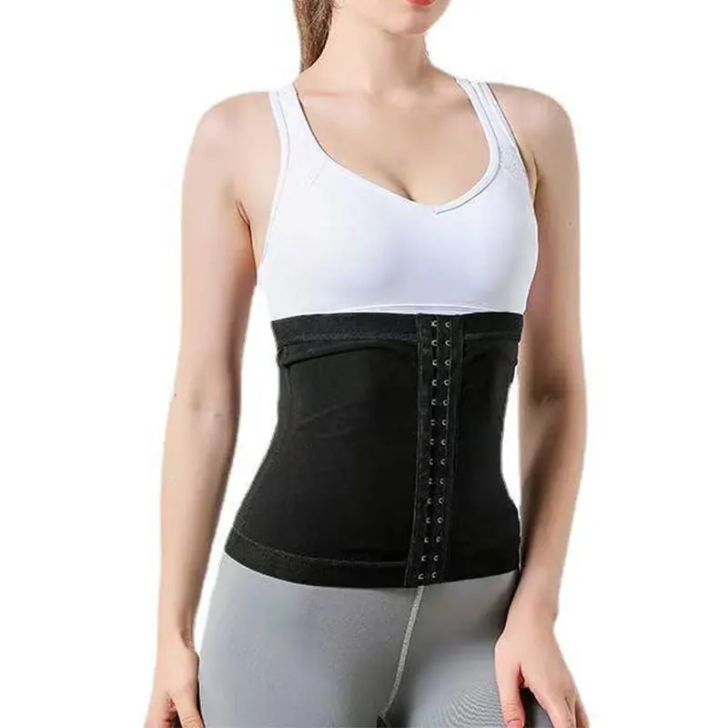 Buckle Waist Trainer Burst Sweat Corset Sauna Slimming Belt Sweat Body Burning Shaper Weight Loss Breasted Waist Training Belly