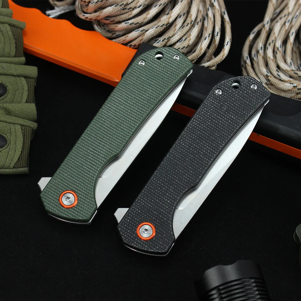 Folding Pocket Knife 60HRC High Hardness Ball Bearing Outdoor Portable Survival Hunting Camping Fruit Knives EDC Tools