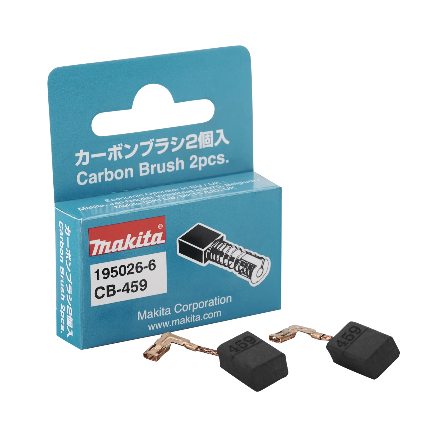 

Оригинальные угольные щетки Makita CB459, запасные части для электроинструментов для электродвигателей 6x9x13 мм CB458 CB461 GA4534 GA4530, шлифовальная машина