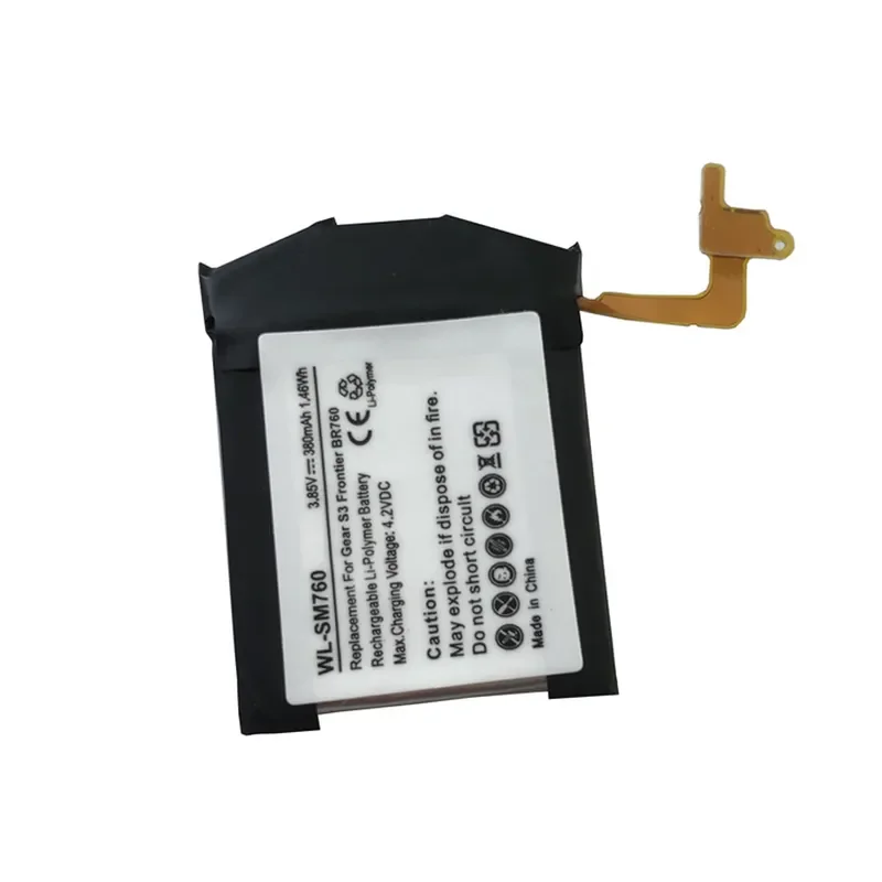 For Gear S3 SM-R760 SM-R765 Watch Battery EB-BR760ABE Replacement Rechargeable Li-ion Cell for Smartwatch Repair