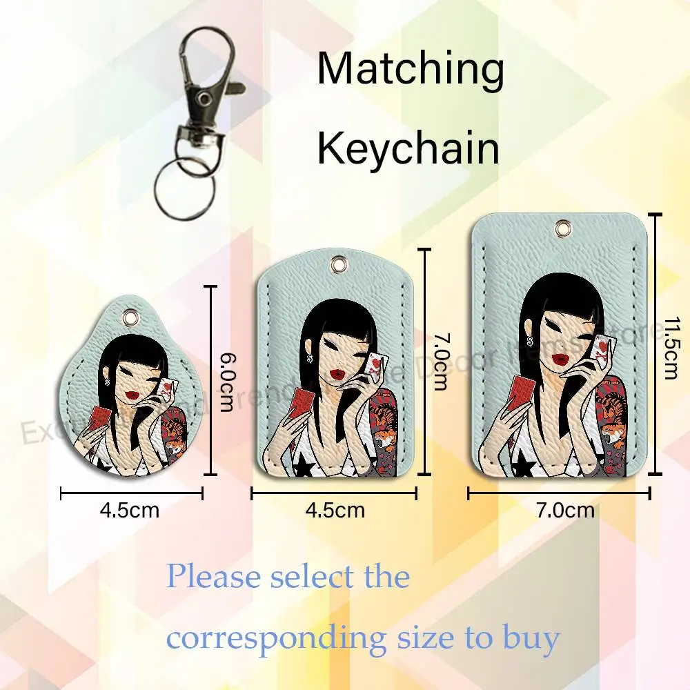 Cute T-TokidokiS Girl Custom Access Card Case Leather Card Holder Transportation Card Case Gifts