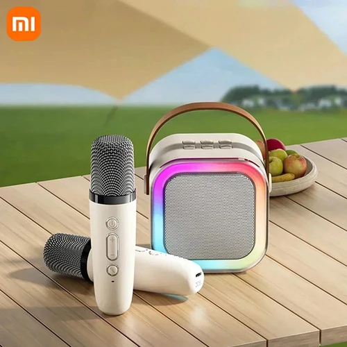 Imagen 2 del producto Xiaomi K12 Altavoz Bluetooth portátil para el hogar lindo Karaoke Mini Audio inalámbrico con micrófono K Song máquina de canto familiar